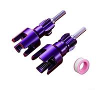 Gdfnmogo 4-Point & 6-Point PPR Water Pipe Internal Thread Opener for PVC Plastic Pipes, 20mm/25mm OD, Double-Ended Metal Threader Tool Compatible with Electric Drills(C)