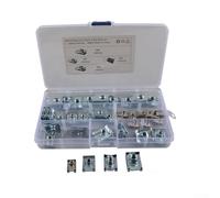 Gdfnmogo 40 Pcs Clip Nuts for Automotive and Motorcycle Interiors For - M8 B-Shaped Reed Nuts Compatible with Door Panels, Dashboards, Roof Lini