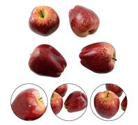 Gdfnmogo 4PCS Artificial Fruit High Simulation Plastic Fake Apples for Home Decor, Dining Table Centerpiece, Wreaths and Baskets Decoration