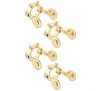 Gdfnmogo 4PCS Plasma Cutter Roller Guide Wheel Spacer for P-80, Gold Stand Off Isolation Ring for Plasma Cutting, Metal Heat-Resistant Guide with Adjustable Screws