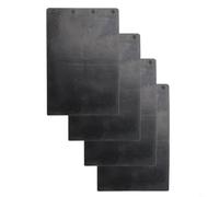 Gdfnmogo 4pcs Rubber Base Plate Pad Backing Sheet 165x110mm Compatible with for 9403 Belt Sander, Black Replacement Sanding Machine Base Pads with 4 Round