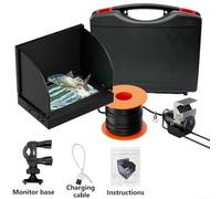 Gdfnmogo 5.0 in Super for Clear Screen Fish Finder Having Underwater Camera for Ice Plus Boat Fishing 220° Wide Angle Ip67 Waterproofed 10 Hour Bat (5.0IPScamera20m)