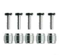 Gdfnmogo 5 Set For Bicycle Hydraulic Brake Olive Nut Connector Kit, Metal Olive Hose Insert Sleeve for Formula Mega R1 RO RX One C1T1 Series, Cycling