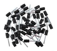 Gdfnmogo 50pcs Canopy Pole Thimble Tent Awning Top Connector End Caps, Plastic and Aluminum Alloy Pole Tips For 16mm 19mm 22mm(16mm)