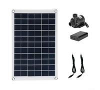 Gdfnmogo 50W Solar Water Kit with 800L/H Flow for Garden Pond, Waterfall, Fountain, and Fish Tank - 12V DC Monocrystalline Panel
