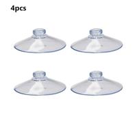 Gdfnmogo 55mm Round Button Suction Cups PVC Strong Suckers for Kitchen Bathroom Glass Casement Wall Hooks Hanger with Removable Feature and E(4pcs 5.5cm)