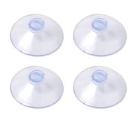 Gdfnmogo 55mm Round Button Suction Cups PVC Strong Suckers for Kitchen Bathroom Glass Casement Wall Hooks Hanger with Removable Feature and E(4pcs 5cm)
