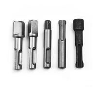Gdfnmogo 5Pcs Hex Shank Chuck Adaptor, 1/4inch 3/8inch 1/2inch for SDS Plus Socket Driver Drill Bit Fits All Quick Change Chucks Stainless Steel