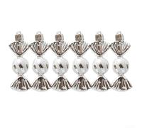 Gdfnmogo 6 Pack Colourful Candy Design Christmas Tree Hanging Ornaments, For Festive Holiday Decor, Crafting, Wreaths, Parties And Seasonal Displays (D)