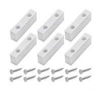Gdfnmogo 6-Pack Double Hole Sliding For window Lock Block Limiter with Adjustable Ventilation Control and Concealed Design for Enhanced Home Safety