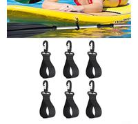 Gdfnmogo 6-Pack Nylon Paddle Clips for, Inflatable Boat & Stand-Up Paddleboard - Adjustable Buckle Holder with Secure Fastening, No Drilling Requi