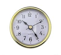 Gdfnmogo 65mm Aluminum Retro Clock Face with Gold Trim, Front Diameter 65mm Back 55mm Height 20mm, for Wooden Iron Hardware or Clocks(B)
