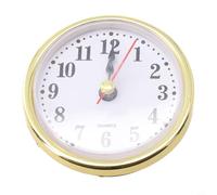 Gdfnmogo 65mm Quartz Clock Movement Replacement for DIY Clock Repair - Gold-Trimmed Arabic Number Face on White Dial, For Mechanism for Home Décor(Golden)