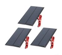 Gdfnmogo 6v 1w Polycrystalline Solar Panel for Diy Science Projects Educational Experiments Outdoor Solar-powered Devices - 110 X 60 Mm Wind (3PCS)