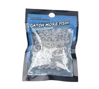 Gdfnmogo 8.2mm Transparent 3-Hole Fishing Stopper Beads with Drill for Gemini Line, Plastic Cross Beads Floats Balls for Sea Fishing Rig Making and