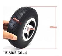 Gdfnmogo 9 Inch Solid Tire 2.80/2.50-4 Non Pneumatic Wheel for Elderly Mobility Scooter Polyurethane with Aluminum Hub Flat Replacement Tyre UK