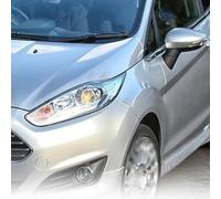 Gdfnmogo ABS Car Side Mirror Cover Set for Fiesta 2008-2017 - Weather-Resistant, Secure-Fit Replacement with Sleek Modern Design, Includes Left & R(SILVER)