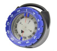 Gdfnmogo ABS Luminous Underwater Scuba Diving Compass with Tube Clamp and Reading, ABS and Organic Glass Construction, Easy-to-Read(Blue)
