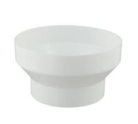 Gdfnmogo Abs Ventilation Pipe Reduci er for Inline Fan Conntor Duct System s Baroom Kitchen Cooker Hood White(200-150)