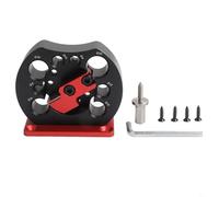 Gdfnmogo Adjustable Dowel Maker Jig for Electric Drill, 8-20mm Round Rod Milling Tool with 8 Carbide Blade Holes, Aluminum Alloy Woodworking Auxiliary Tool