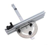 Gdfnmogo Adjustable Miter Gauge for Table Saw with Guide Rail, Track Stop & Backer 215/415mm - Woodworking Fence Angle Ruler Compatible with for Mitre Saws(B)
