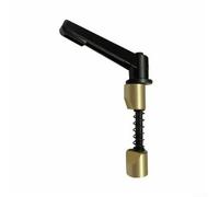 Gdfnmogo Adjustable Zinc Alloy Handle for Efficient Operation of Vertical Mill Tools and Equipment (Black with Copper Sleeve)