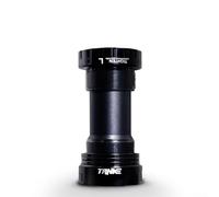 Gdfnmogo Aluminium Alloy BB68 Push-In 73mm Threaded Bottom Bracket Central Axle for TANKE Bicycles - Sealed Bearing, Lightweight 100g, 90x45mm, Rust-Resis(Black)