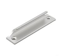 Gdfnmogo Aluminium Alloy Cabinet Door Handle Screen Door Pull Handle Black White Gold Silver Finish 76mm Hole Pitch for Kitchen Cupboard Wardrobe(Silver)