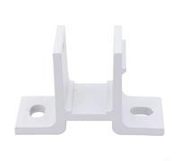 Gdfnmogo Aluminium Alloy Wall Mounting Bracket for Retractable Awnings - White Replacement Bracket Compatible with 40mm Square Pipe, 12.8 x 8.1 cm, Garden Awning Accessory