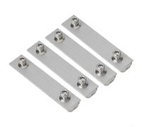 Gdfnmogo Aluminium Solar Rail Connector, PV Mounting Bracket Guide for Solar Panel Rails, Adjustable 0-1cm Fit, Compatible with 2cm Wide Modules(1PC)