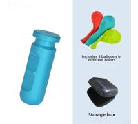 Gdfnmogo Aluminum Alloy Ear Pressure Equalizer Training Tool for Freedivers - Underwater Breathing Aid with Dual-Cleaning System, 7.5 x 7.5 x 3.2 cm,(BLUE)