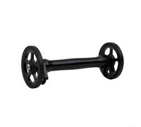 Gdfnmogo Aluminum Alloy Easy Wheel Extension Rod Telescopic Bar for For Brompton and 3Sixty Folding Bikes, For CNC Cut Rear Cargo Rack Support for Enhanced(black with wheel)
