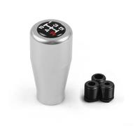 Gdfnmogo Aluminum Alloy Gear Shift Knob for 5-Speed Manual Transmission - Ergonomic Design, Enhanced Grip & Smooth Shifting - Fits Most Standard Shift Cables (9×7×7 cm)(SILVER)