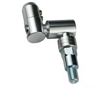 Gdfnmogo Aluminum Motorcycle Mirror Bracket with 360-Degree Rotation and Adjustable Angle for Fit on Scooters, Dirt Bikes, and Cruisers(SILVER)