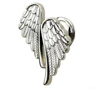 Gdfnmogo Angel Wing Zinc Alloy Cabinet Pulls Modern Minimalist Drawer Handles Single Hole Furniture Hardware for Kitchen Bathroom Cabinets(Silver)