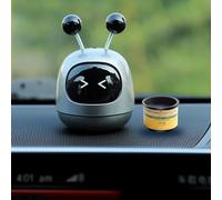 Gdfnmogo Anime Shaking Robot Car Interior Decoration, a Special Touch for Your Car (Gray)