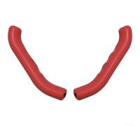 Gdfnmogo Anti-Slip Bicycle Handle Protector 2-Pack Black | Non-slip texture, secure grip, prevents fatigue, 75mm length, enhances control(Red)