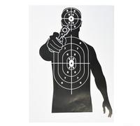 Gdfnmogo Archery Target Paper 10-Pack 17.7 x 12.6 Inch Head Chest Ring Shooting Targets for Practice and Training, Paper Sheets for Outdoor(4)