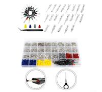 Gdfnmogo Automotive Connector Terminal Pin Kit, 795-Piece with 1.0-3.5mm Sizes, Copper-Plated for Superior Conductivity, Oxidation-Resistant, for C