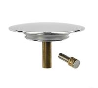 Gdfnmogo Bath Basin Drain Stopper - 70mm Adjustable Brass Waste Fitting with Flat Top, Stainless Steel Bath Drain Plug-Replacement, Pop-Up Compatible
