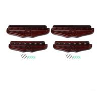 Gdfnmogo Billiard Pool Cue Rack 6-Slot Wooden Wall Mount Hanging Holder Stand for Snooker or Pool Sticks, Red Wood Construction, Easy Install for Home Game Room(wine red 2 set)