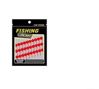 Gdfnmogo Biomimetic Fishing Bait, Soft Silicone Bead Lure with Dynamic Tail Movement and Adjustable Buoyancy, for Crucian & Grass Carp in Still Wate(6MM RED)