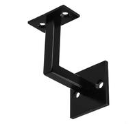 Gdfnmogo Black 304 Stainless Steel Stair Handrail Bracket Wall Mount Bannister Support Rail Holder for Residential Commercial Buildings Schools
