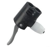 Gdfnmogo Black 6mm For Bicycle Pump Nozzle for and Valves, Dual Head Track Pump Adapter Valve Compatible with US to UK Conversion, Cyc