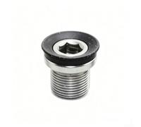 Gdfnmogo Black Silver M15 Crank Arm Bolt for Bike Repair Single | Sold individually or in sets, easy install, for quick replacement for worn screws, DIY repair(1pcs)
