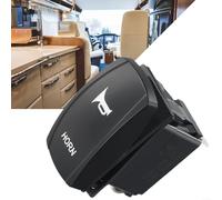 Gdfnmogo Blue LED Illuminated 5-Pin Rocker Switch for 12V/24V Cars, Boats, RVs, ATVs - On Off Toggle Control with Short-Circuit & Overload Protection (Pack of 1)