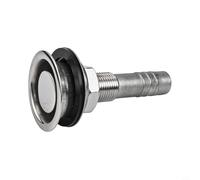 Gdfnmogo Boat Fuel Tank Vent 316 Stainless Steel Flush Mount Thru-Hull Marine Gas Vent for Yachts and Saltwater Vessels, Straight Out of the Hole Design