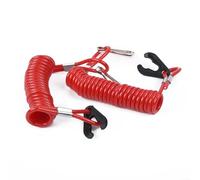 Gdfnmogo Boat Kill Switch Key Lanyard Safety Rope, 1.6m +PVC Heavy-Duty, Rotating Spring Hook, Compatible with For Mercury, For Johnson, For Evinrude Pers