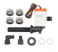 Gdfnmogo Boat Pump 12V 800GPH With Four Stainless Steel Mesh Filters 19mm Outlet 4 Meter Lift For Efficient Circulation And Oxygen Supply