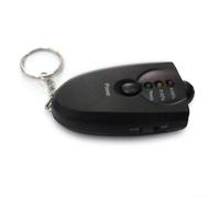 Gdfnmogo Breath Analyser Keychain for Car, LED, Black, Portable | Plastic, Black, Quick Response, Sobriety Check, Key Ring